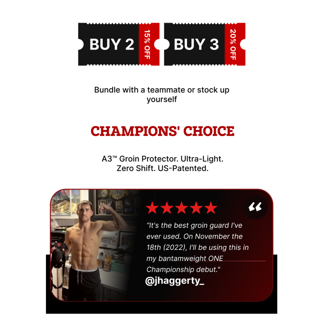 A3™ Groin Protector